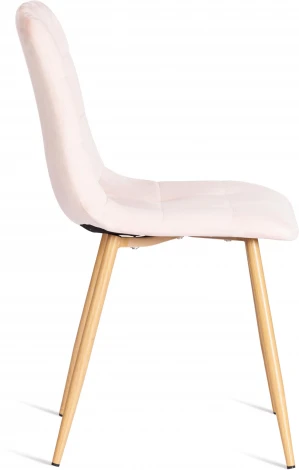 Стул CHILLY (mod. 7094-1) / 1 шт. в упаковке (Вельвет,Металл /Розовый )