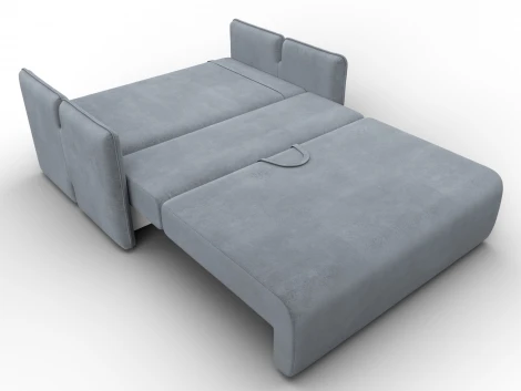 Диван прямой Лига-117 (ЛДСП,Брус,Фанера,Велюр/Серый) Лига Диванов 137023