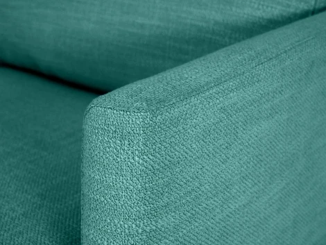Диван Ricadi угловой ОГОГО (арт.727517), (Рогожка,Ткань/Бирюзовый)