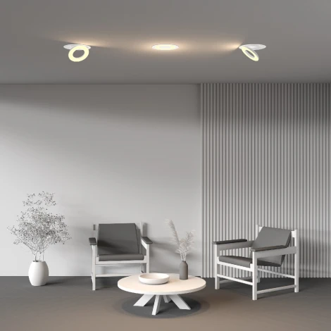 Встраиваемый светильник Maytoni Vector DL102-12W2.7K-W (LED, 220V, круглые)