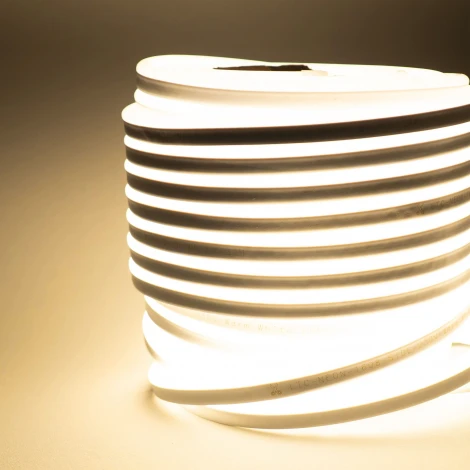 Односторонний Гибкий Неон 8х16мм Тепло-Белый 220В, 144 LED/м, IP65, Бухта 50м Laitcom FR-23551