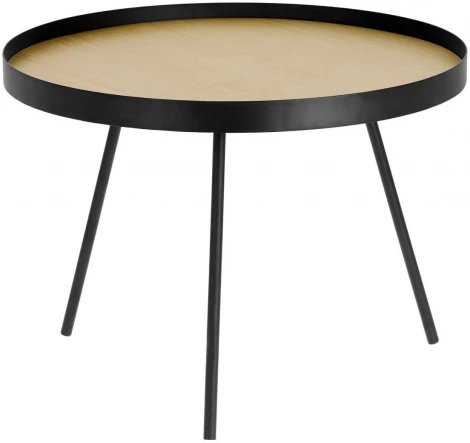 Журнальный стол La Forma (ex Julia Grup) Nenet (Черный/ Металл,Дерево,Сталь,МДФ)