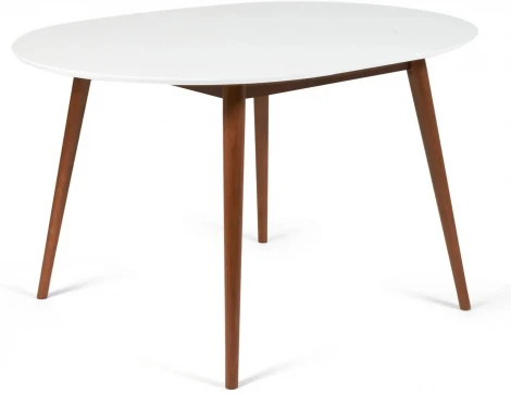 Стол круглый раскладной обеденный BOSCO (Боско) Tetchair (Белый,Коричневый).