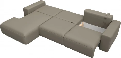 Диван угловой Лига-036 НПБ Классик Лонг левый угол Лига Диванов (Экокожа) арт.127789L