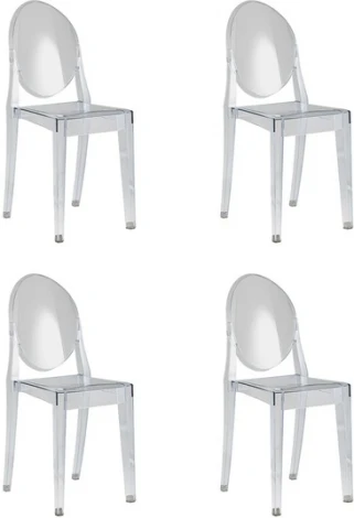 Стул Victoria Ghost NEW прозрачный 4 шт. Stool Group (арт.УТ000037301)