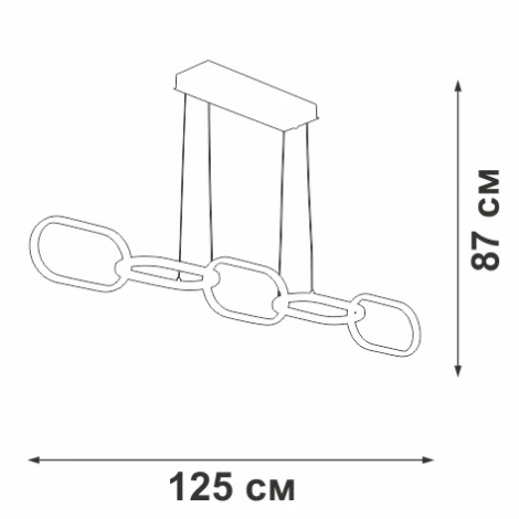 Подвесной светильник светодиодный V4695-1/5S Vitaluce (220V, на тросе)