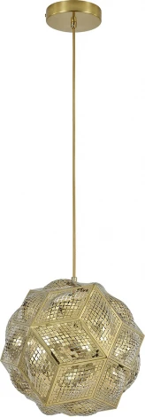 Подвесной светильник (11060/A/1P Brass) Indigo Futuro V000552 (220V, на проводе, шар)