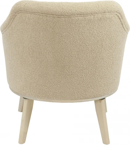 Кресло Комфорт 5 ткань барни крем, каркас лак Mebelik арт.009288