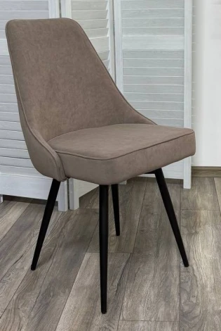 Стул БЕРТИ 360 град. поворот. B5 Капучино, велюр / черный каркас M-City 64736