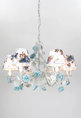 Подвесная люстра Lucia Tucci Fiori Di Rose 108.6 (220V, на цепи, цветы, ветки, розы)