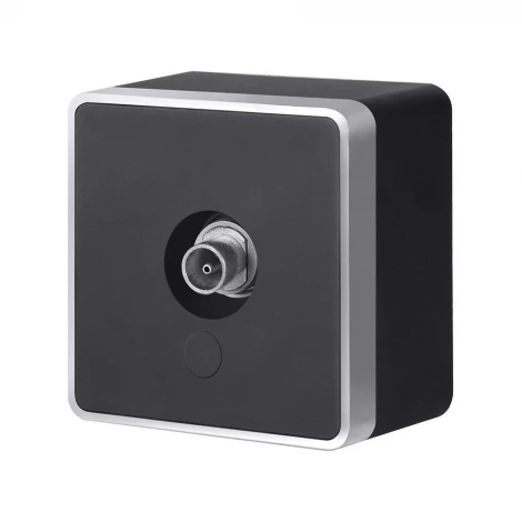 ТВ-розетка оконечная Gallant Werkel W5083034 (черный с серебром)