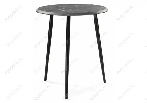 Журнальный столик Абелия мрамор темно-серый / черный матовый