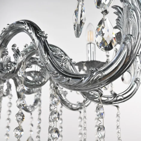 Подвесная люстра Bohemia AL7901 AL79101/10/250 A Ni (220V, подвески, на цепи, подсвечник, свеча)