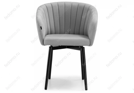 Стул Woodville на металлокаркасе Моншау крутящийся velutto 52 / черный 462148