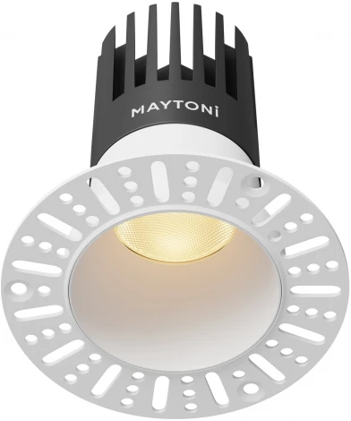 Встраиваемый светильник под гипсокартон Maytoni Dip DL122-15W-2.7K-TRS-W (LED, 220V, круглые)