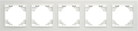 Рамка на 5 постов (белый) Stekker Эрна 39620