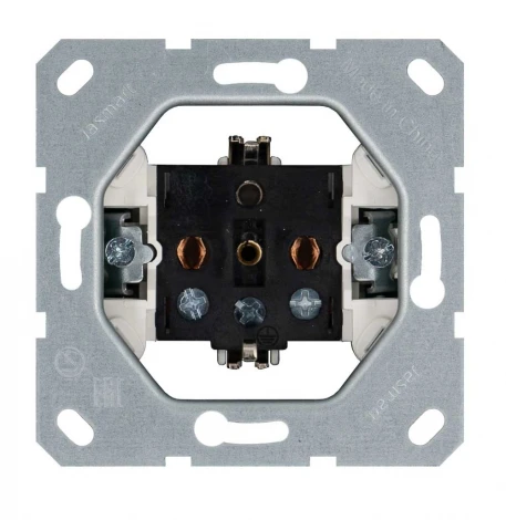 Розетка с защитной крышкой и шторками (антрацит) Jasmart G-Classic G5505B