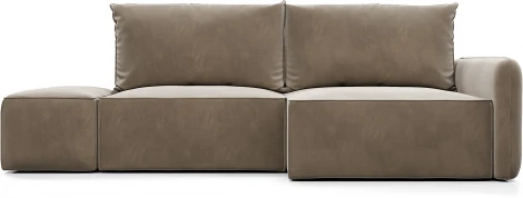 ПОРТЛЕНД Диван угловой с банкеткой бежевый D1 furniture арт.AAA41671001