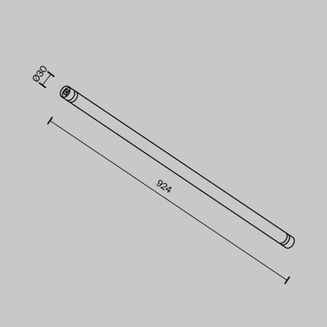 Трековый светильник модульный низковольтный LED 13W 24V Maytoni Larc C148CL-L900-13W3K-B