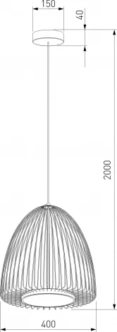 Подвесной светильник Eurosvet Comodita 40010/1 LED черный (220V, на проводе)