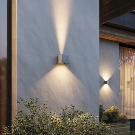 Архитектурная подсветка светодиодная LGD-PERAN-WALL-S120x120-6W Warm3000 (WH, 0-80 deg, 230V) (Arlight, IP65 Бетон) 058169