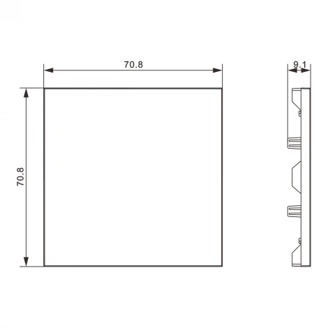 Заглушка, слоновая кость Donel S08 DS26855
