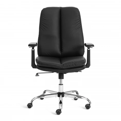 Кресло Итон-Лоу/Eton-Low хром 3Д кож/зам, черный, 36-6 Tetchair 25737