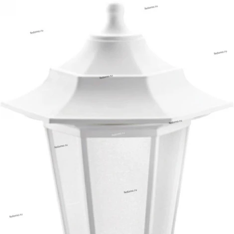 Столб уличный Horoz Бегония, 1 плафон, белый