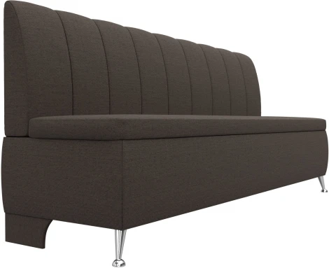 Диван кухонный прямой Кантри (Коричневый/Рогожка) Лига Диванов арт.123746