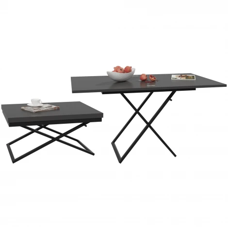 Стол-трансформер Манхэттен графит/черный Mebelik 009577