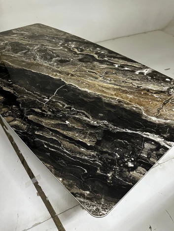 Стол МАРСЕЛЬ 220 RITCHER DOVE Amadeus, керамика / Черный М-City