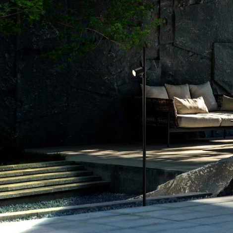 Наземный уличный светильник Favourite Securitas 4638-1F (LED, 220V, круглые, IP65)