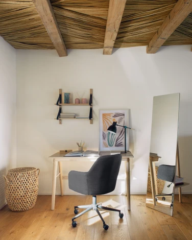 Обеденный стул La Forma (ex Julia Grup) Madina (Серый/ Металл,Пластик,Полипропилен,Пена,Сталь)