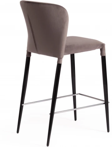 Барный стул Tetchair ALVOR (Ткань,Металл/Серый,Черный)