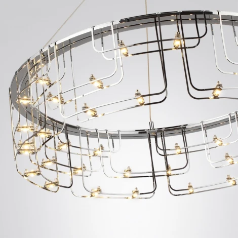 Подвесной светильник Odeon Light Zaha 7059/44L нерж/сталь хром IP20 LED 44W 3960Лм 3000K 220V (на тросе)