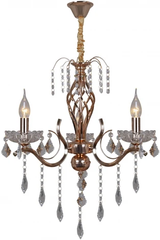 Подвесная люстра Reluce 06315-0.4-03 FGD+CL (220V, подвески, на цепи, подсвечник, свеча)