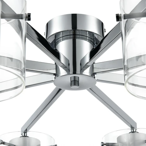 Потолочная люстра Lumion Verdi 8261/8C металл/стекло, хром/прозрачный E14 8*40W 220V
