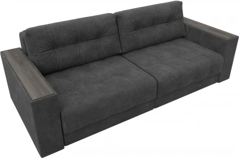 Диван прямой с декором Лига-049 НПБ Лига Диванов (Велюр) арт.128394