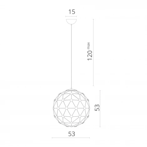 Подвесная люстра Divinare Cristallino 1610/02 SP-60