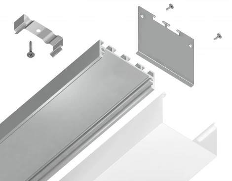 Профиль алюминиевый накладной/подвесной Ambrella Profile System GP3070AL