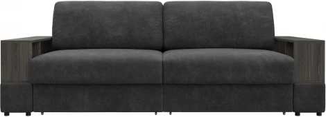 Диван прямой с 2 полками Лига-055 НПБ Лига Диванов (Велюр) арт.129073