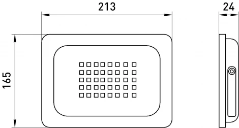 Прожектор уличный светодиодный ЭРА LPR-02 LPR-023-0-65K-100
