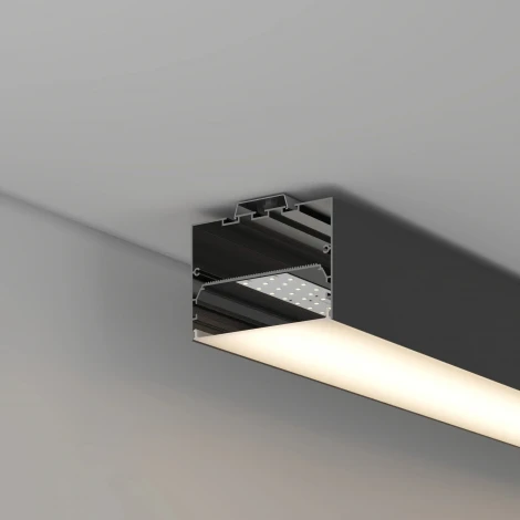 Профиль POWER-W100H70-2000 BLACK (Arlight, Алюминий) 056214