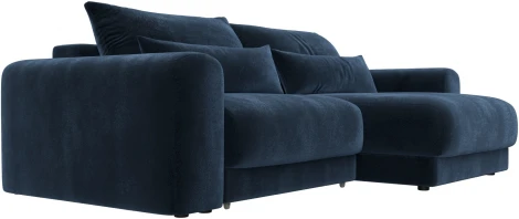 Диван угловой Лига-056 НПБ угол универсальный Лига Диванов (Велюр) арт.129151