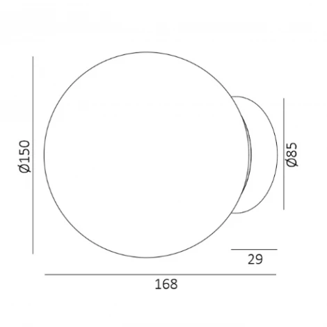 Настенно-потолочный светильник накладной Donolux Munich DL18031G9Bronze 150 под лампу G9 IP54