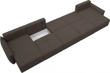 Диван п-образный Лига-051 НПБ МегаЛонг Лига Диванов (Рогожка) арт.128673
