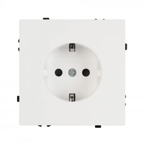 Розетка ARL NOBE зк со шторками софт-тач белый кварц SCT-MEU-SFPL-WH (250V, 16A) (Arlight,) 054276(1)