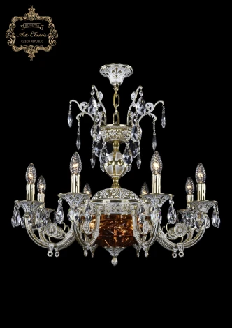 Подвесная люстра Art Classic 31.22 31.22.8.KR175SP.250IT.GW.Sp.Amber.1D