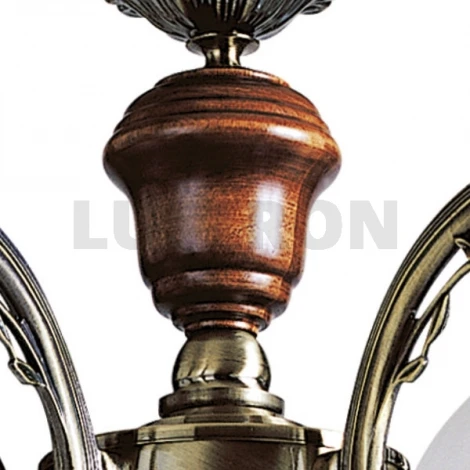 Подвесная люстра N-Light 851 851-05-03 красное дерево+бронза