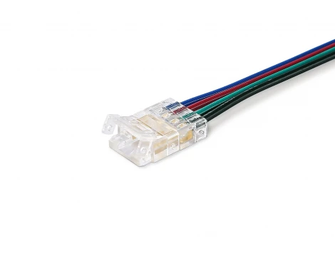 Соединитель гибкий односторонний COB RGB 12/24V для лент 10mm (4 конт.) (5шт) Ambrella Illumination GS7411